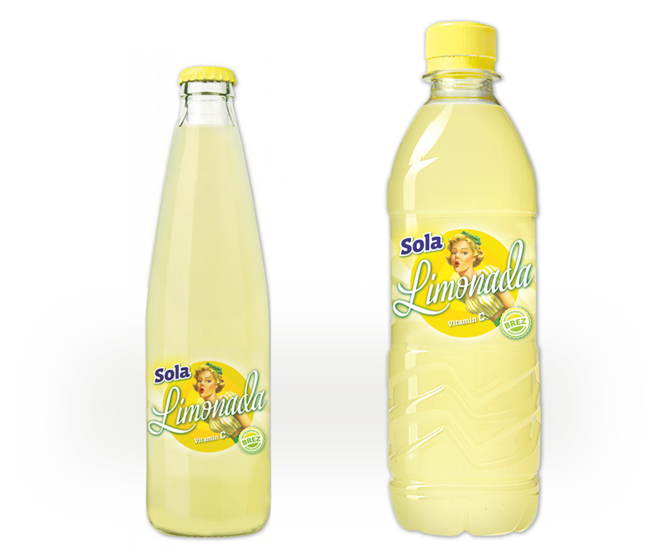 Sola Lemonade packaging
